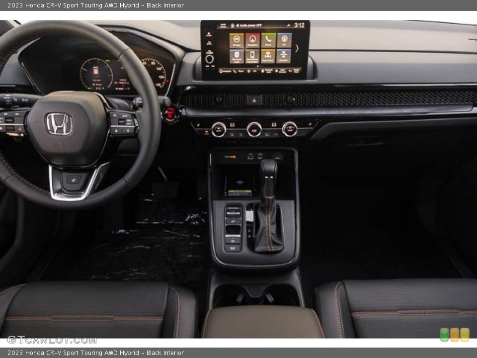 Black Interior Dashboard for the 2023 Honda CR-V Sport Touring AWD Hybrid #146211225