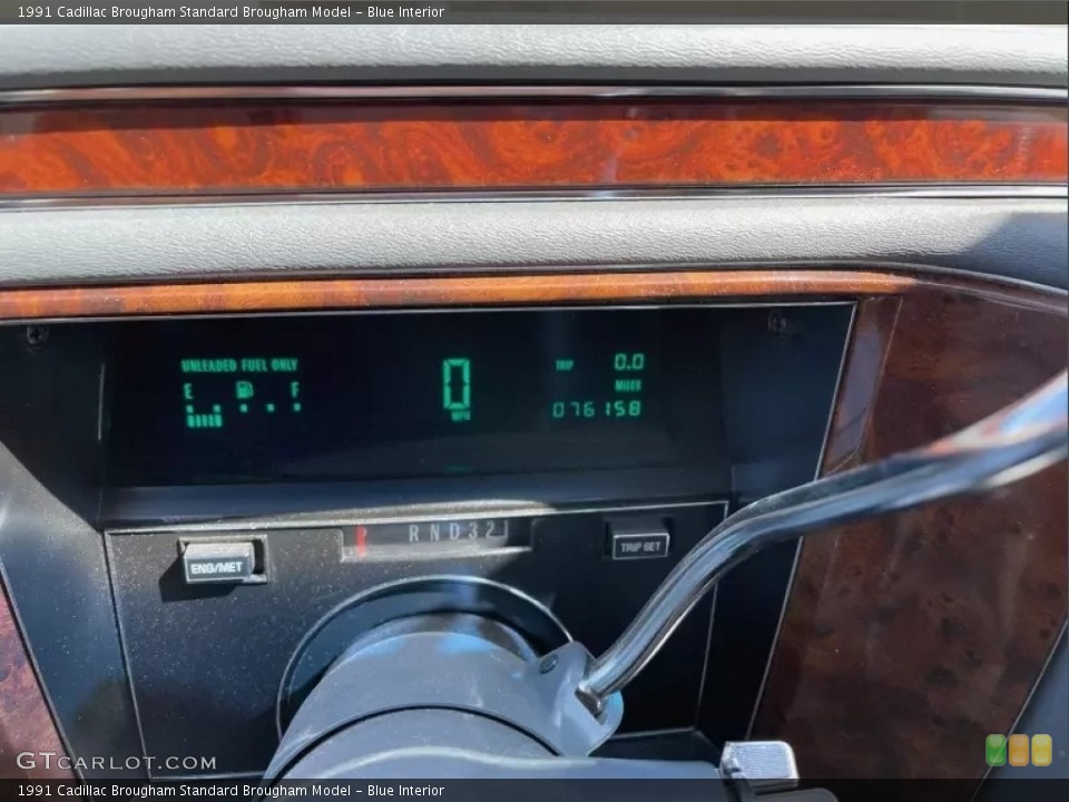 Blue Interior Gauges for the 1991 Cadillac Brougham  #146211471