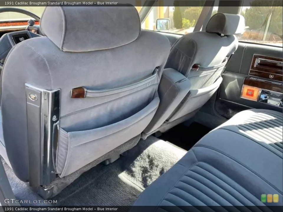 Blue Interior Rear Seat for the 1991 Cadillac Brougham  #146211537