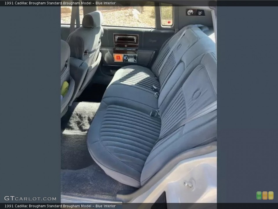 Blue Interior Rear Seat for the 1991 Cadillac Brougham  #146211555