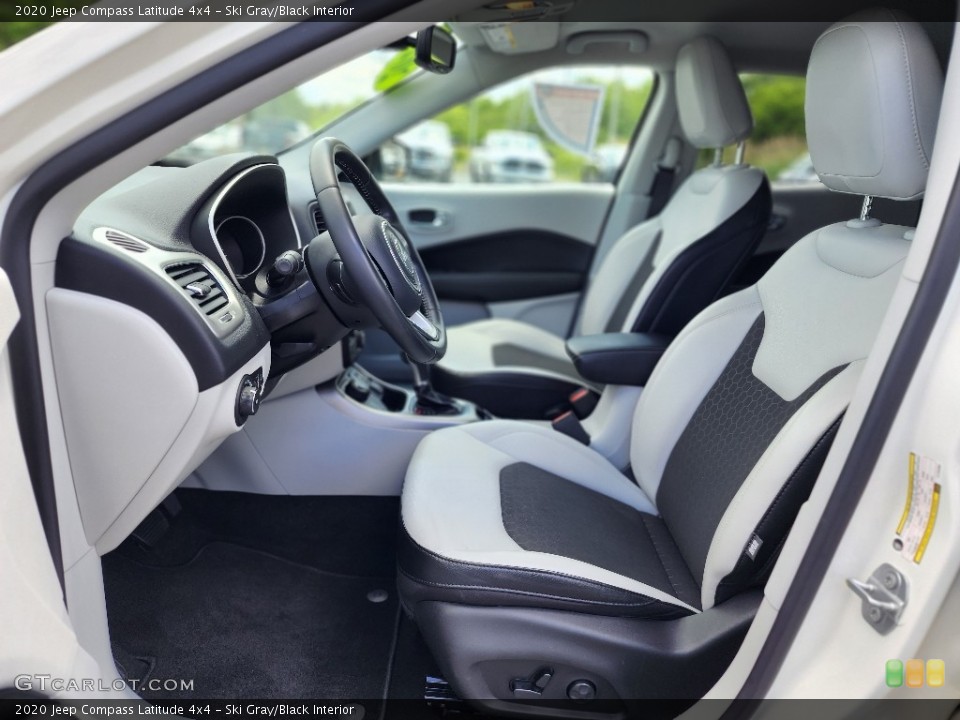 Ski Gray/Black Interior Front Seat for the 2020 Jeep Compass Latitude 4x4 #146211588