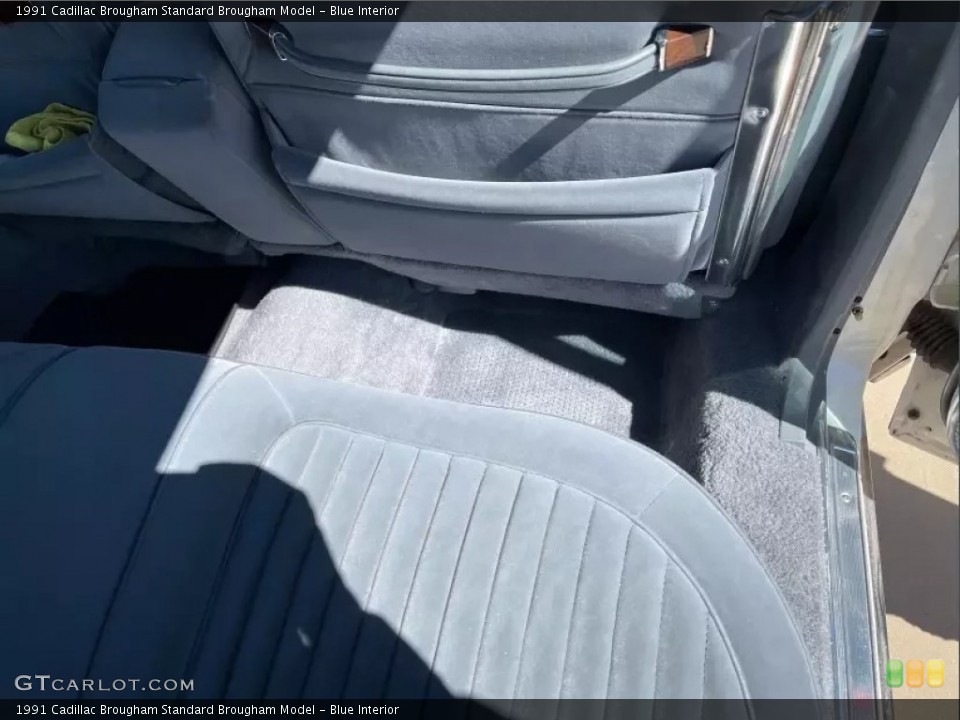 Blue Interior Rear Seat for the 1991 Cadillac Brougham  #146211714