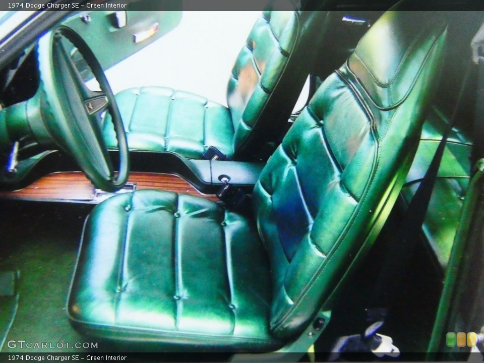 Green 1974 Dodge Charger Interiors