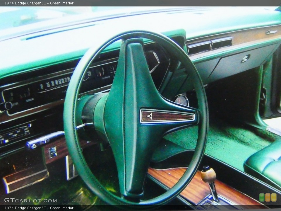 Green Interior Steering Wheel for the 1974 Dodge Charger SE #146213037