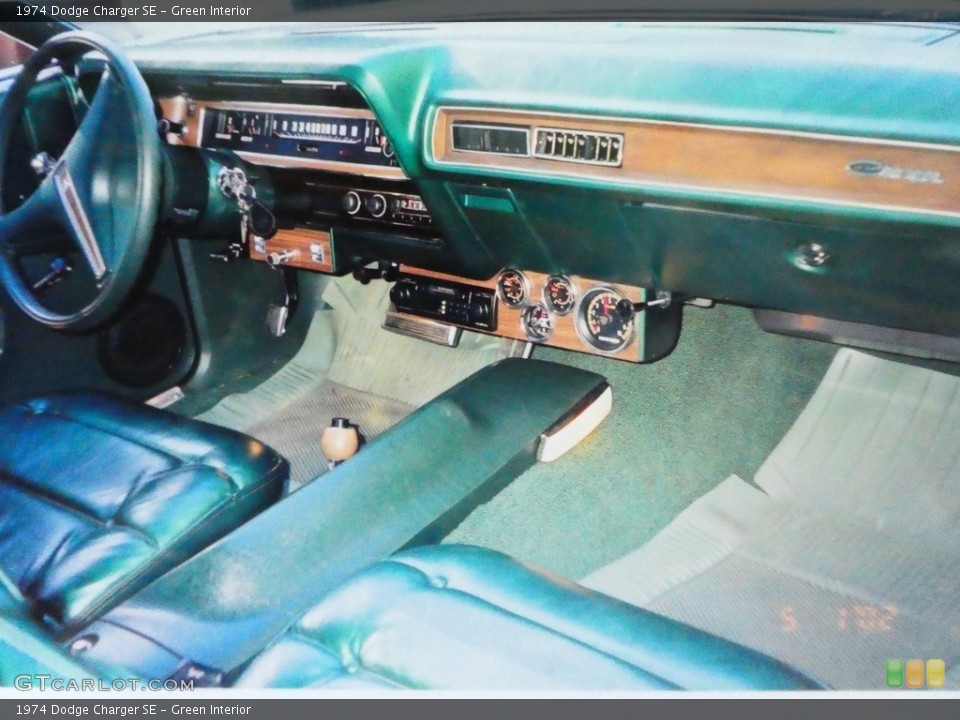 Green Interior Photo for the 1974 Dodge Charger SE #146213058