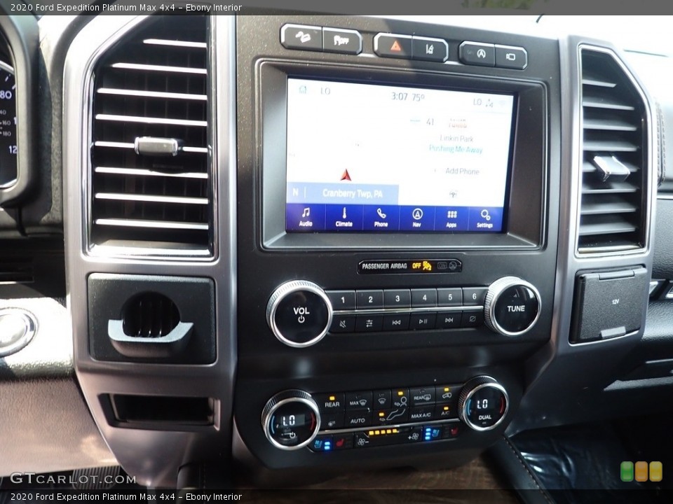 Ebony Interior Controls for the 2020 Ford Expedition Platinum Max 4x4 #146213349