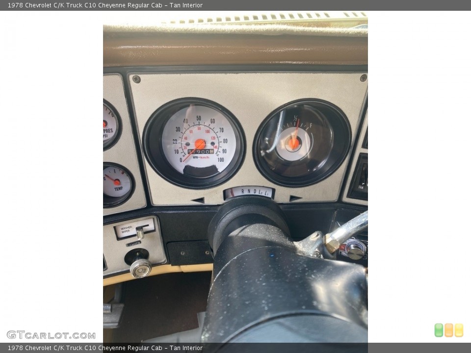 Tan Interior Gauges for the 1978 Chevrolet C/K Truck C10 Cheyenne Regular Cab #146213787