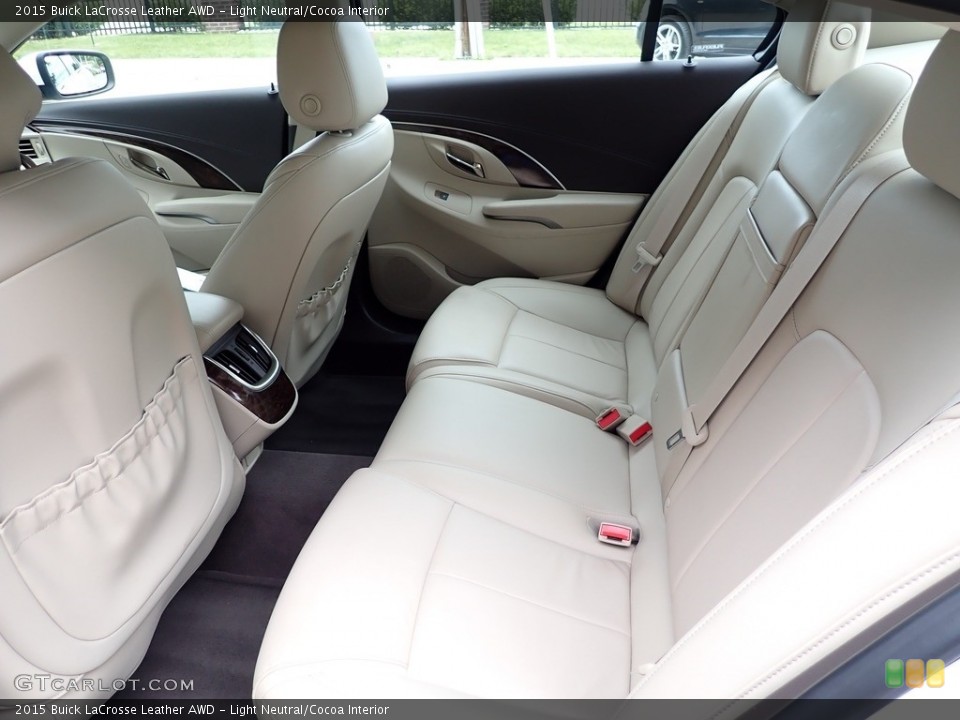 Light Neutral/Cocoa Interior Rear Seat for the 2015 Buick LaCrosse Leather AWD #146214276
