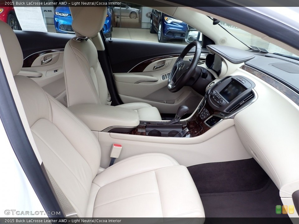Light Neutral/Cocoa Interior Front Seat for the 2015 Buick LaCrosse Leather AWD #146214294