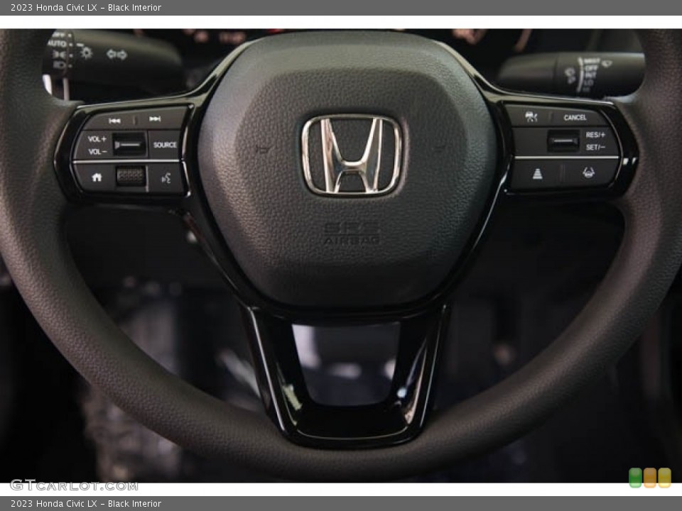 Black Interior Steering Wheel for the 2023 Honda Civic LX #146214360