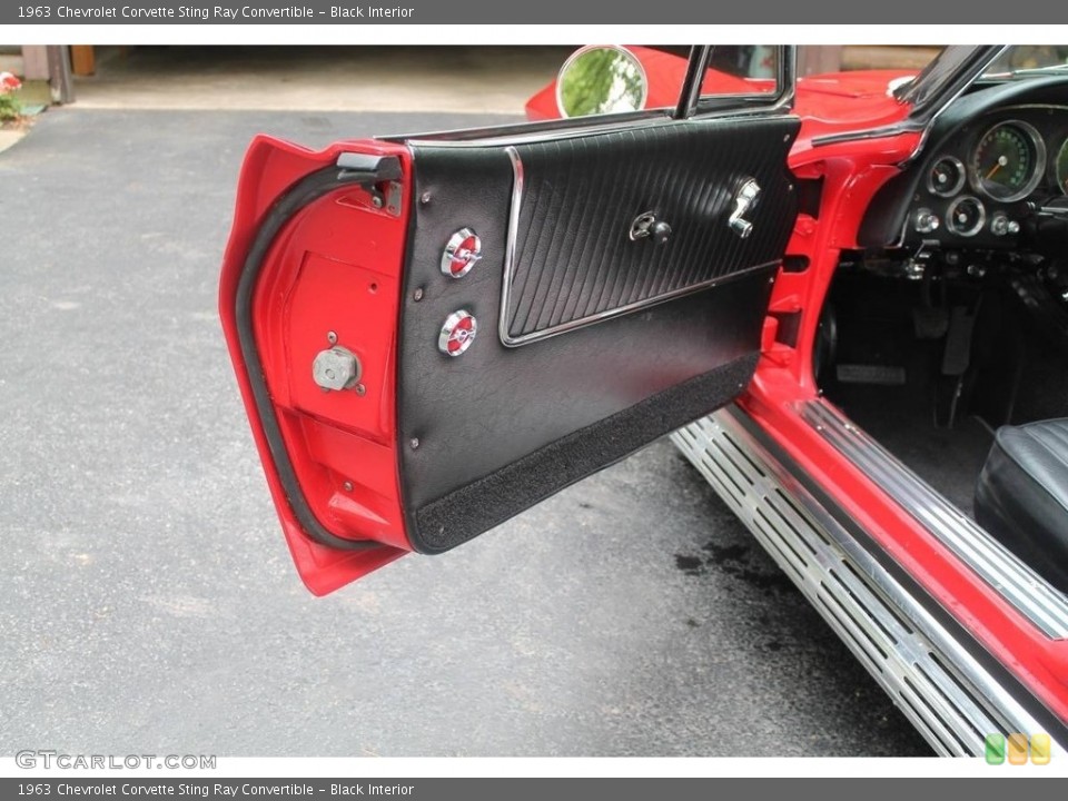 Black Interior Door Panel for the 1963 Chevrolet Corvette Sting Ray Convertible #146216678