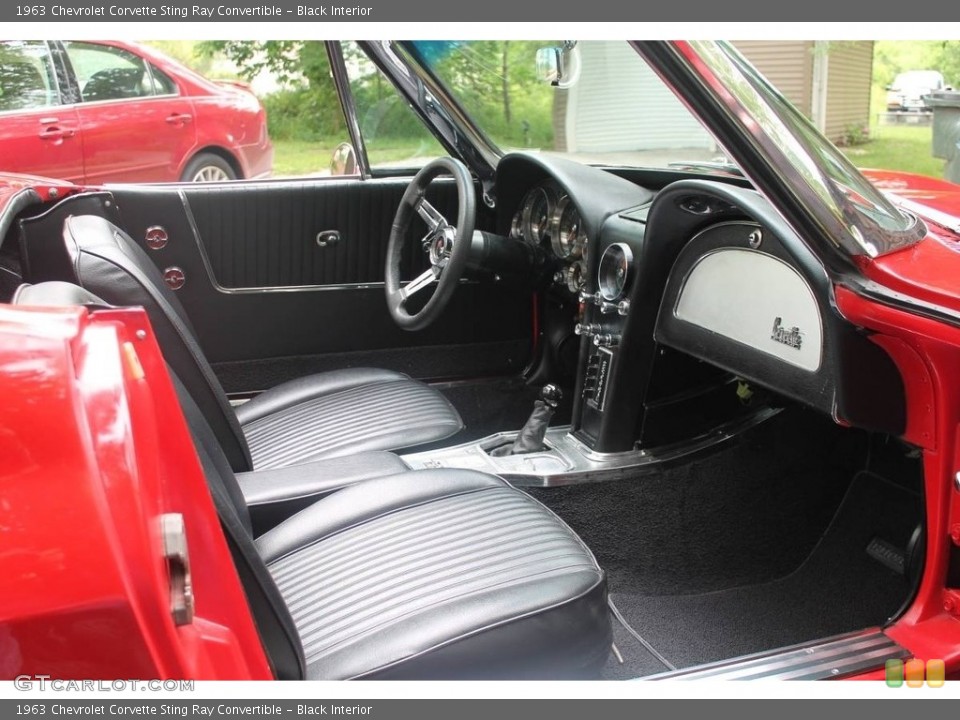 Black 1963 Chevrolet Corvette Interiors
