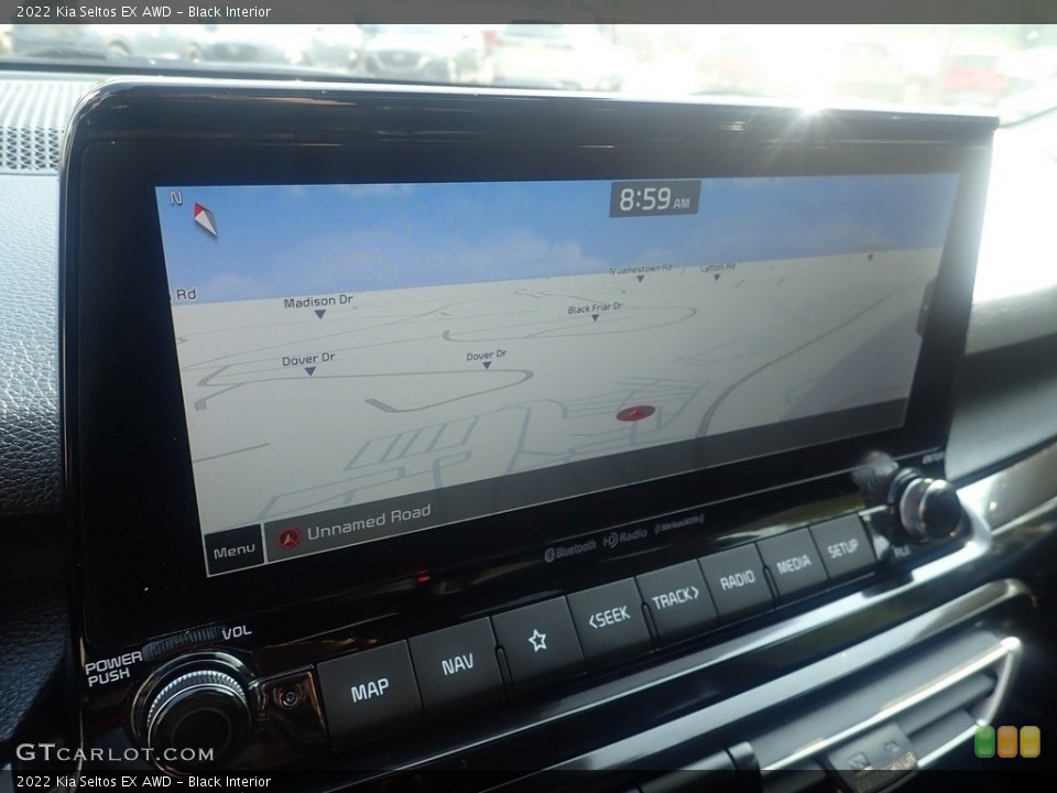 Black Interior Navigation for the 2022 Kia Seltos EX AWD #146216790