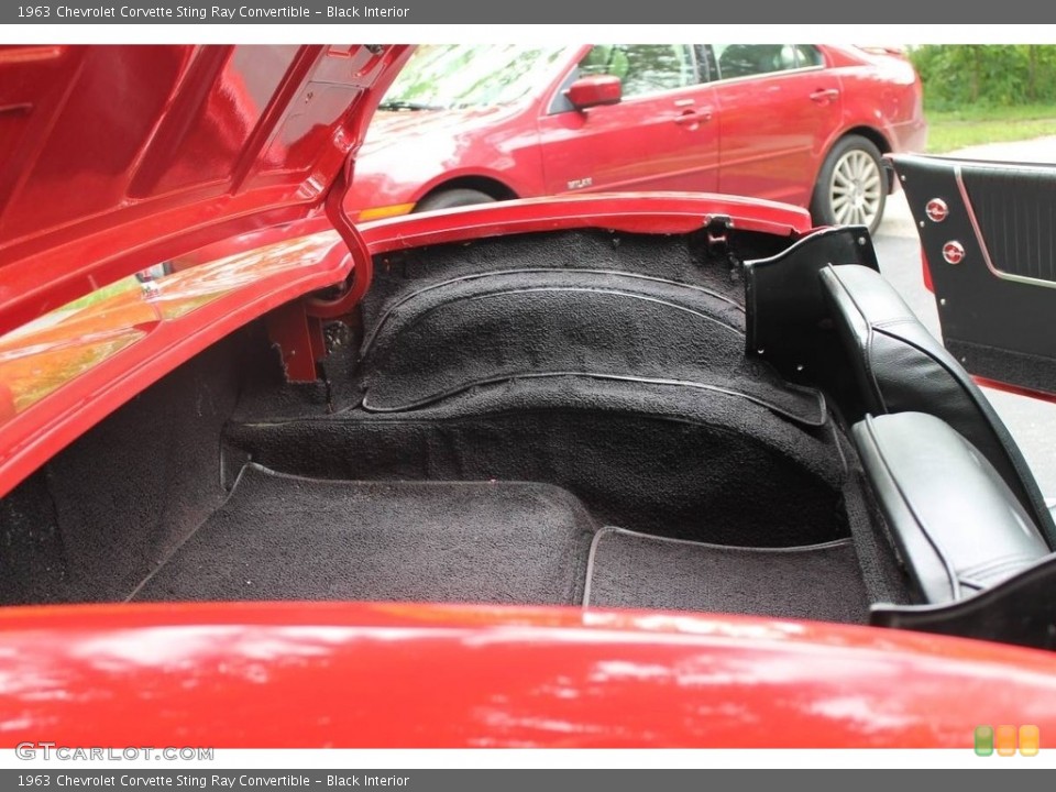 Black Interior Trunk for the 1963 Chevrolet Corvette Sting Ray Convertible #146216799