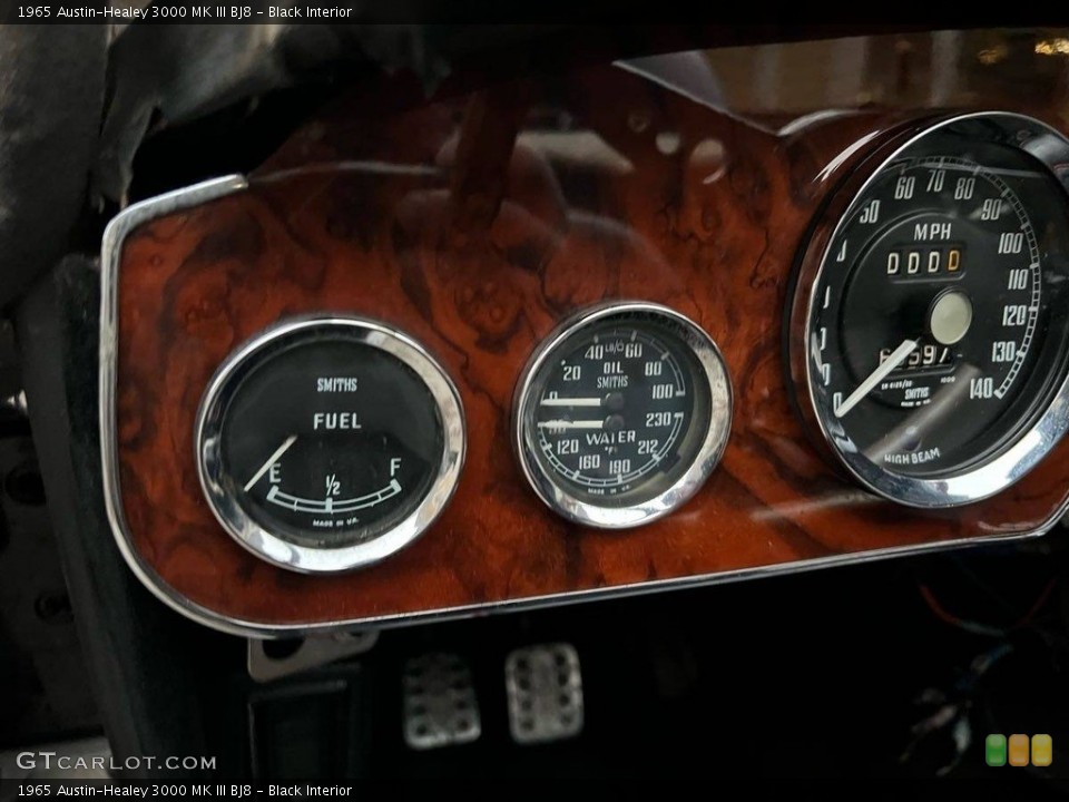 Black Interior Gauges for the 1965 Austin-Healey 3000 MK III BJ8 #146217285