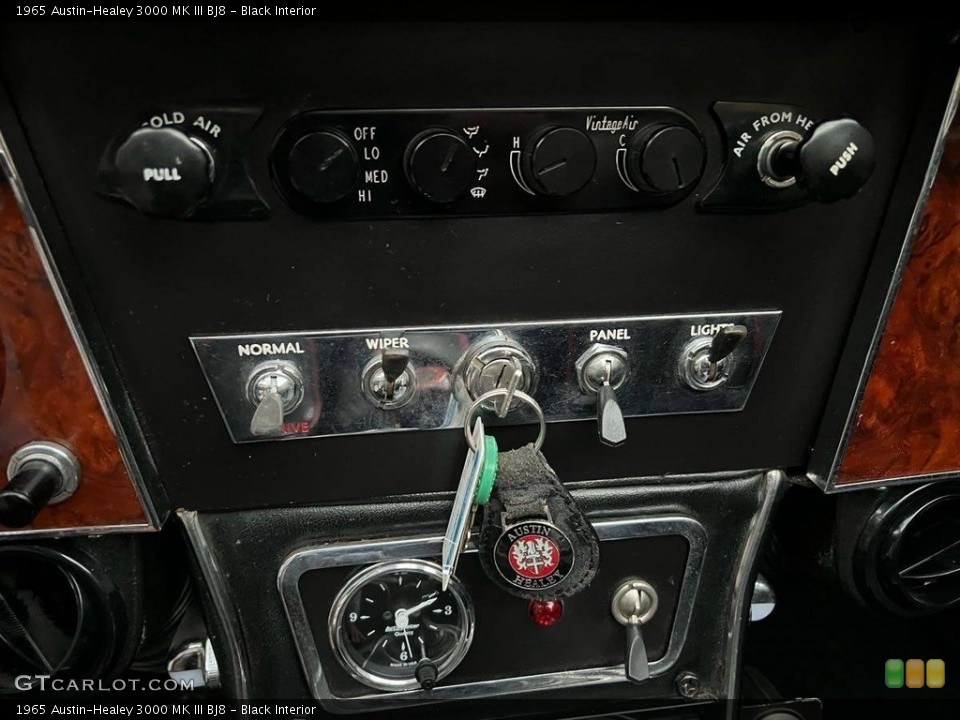 Black Interior Controls for the 1965 Austin-Healey 3000 MK III BJ8 #146217303