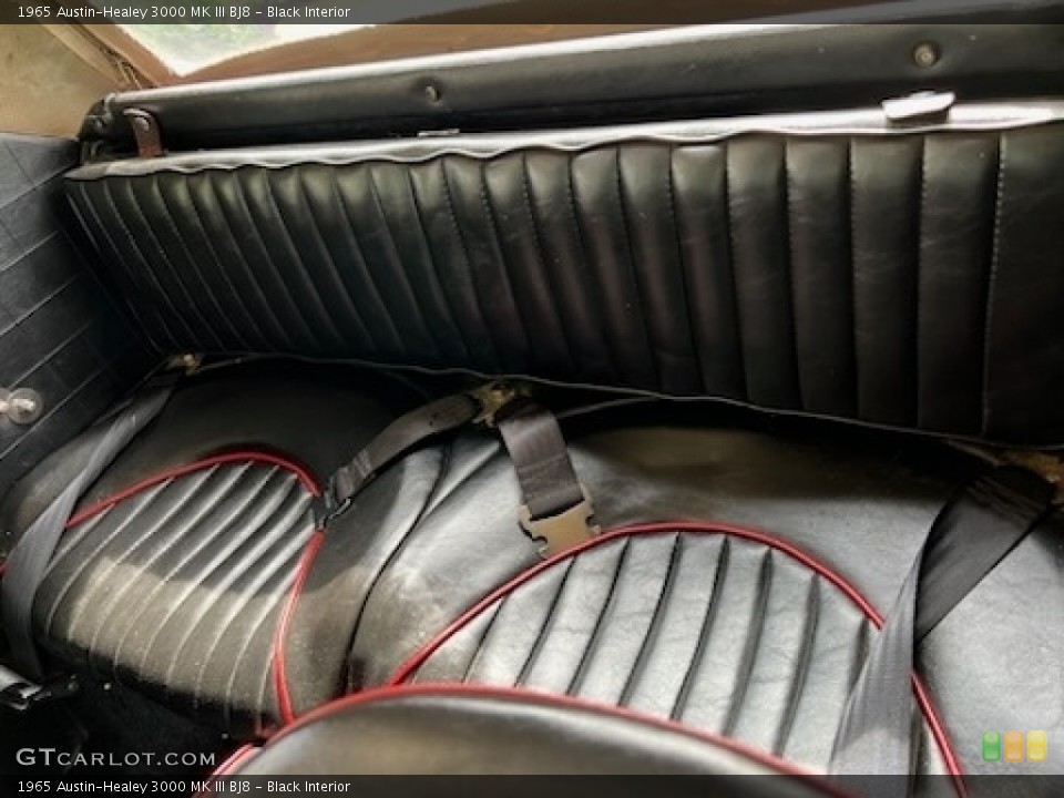 Black Interior Rear Seat for the 1965 Austin-Healey 3000 MK III BJ8 #146217345