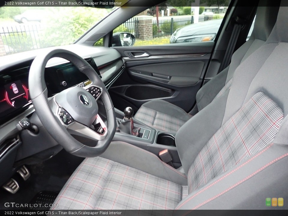 Titan Black/Scalepaper Plaid Interior Photo for the 2022 Volkswagen Golf GTI S #146220999