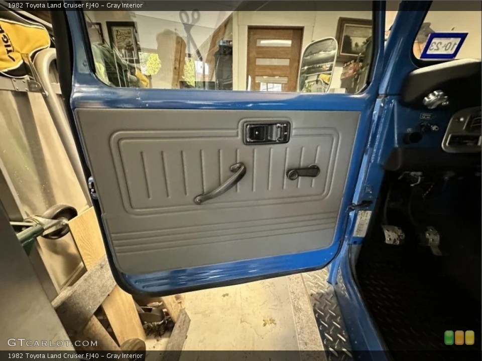 Gray Interior Door Panel for the 1982 Toyota Land Cruiser FJ40 #146221353