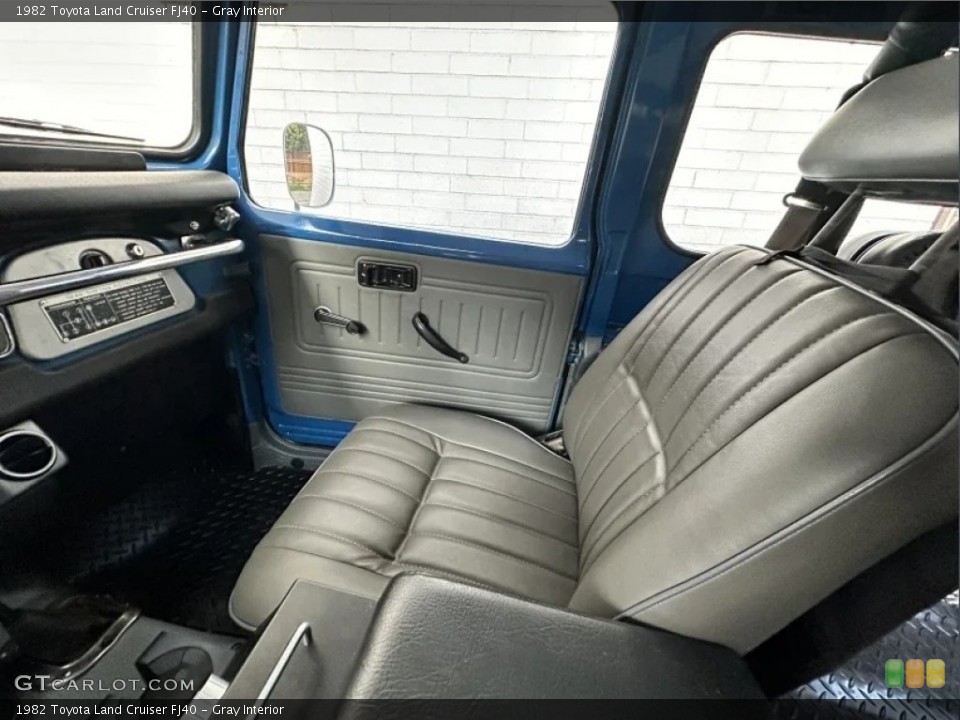 Gray 1982 Toyota Land Cruiser Interiors
