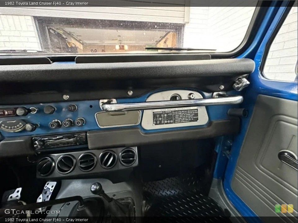 Gray Interior Dashboard for the 1982 Toyota Land Cruiser FJ40 #146221452