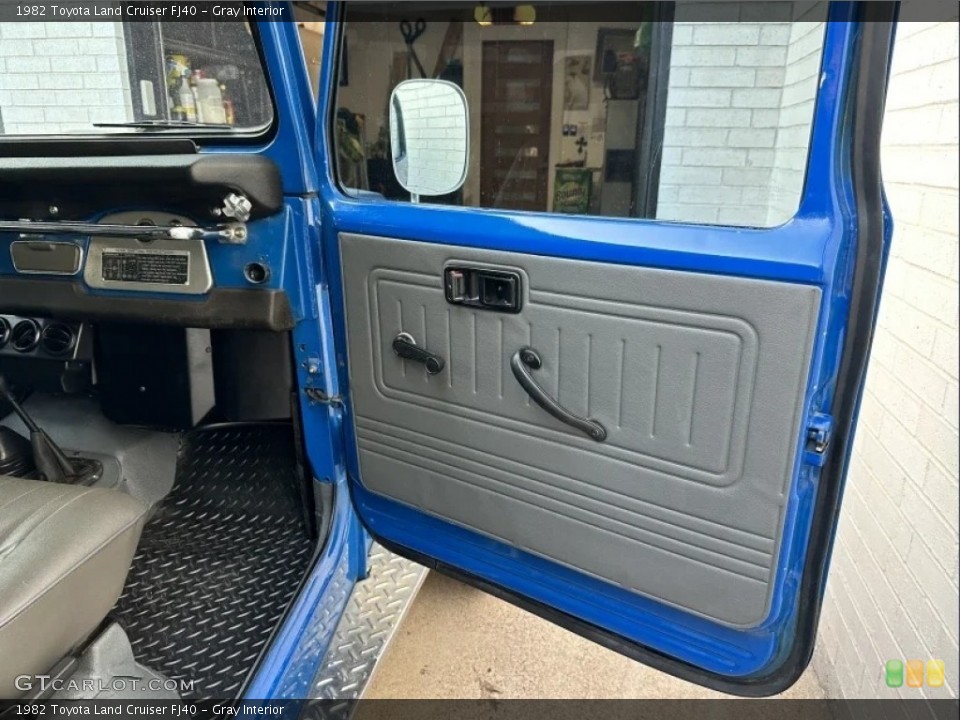 Gray Interior Door Panel for the 1982 Toyota Land Cruiser FJ40 #146221473