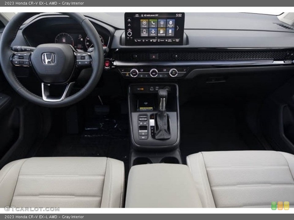 Gray Interior Dashboard for the 2023 Honda CR-V EX-L AWD #146221995
