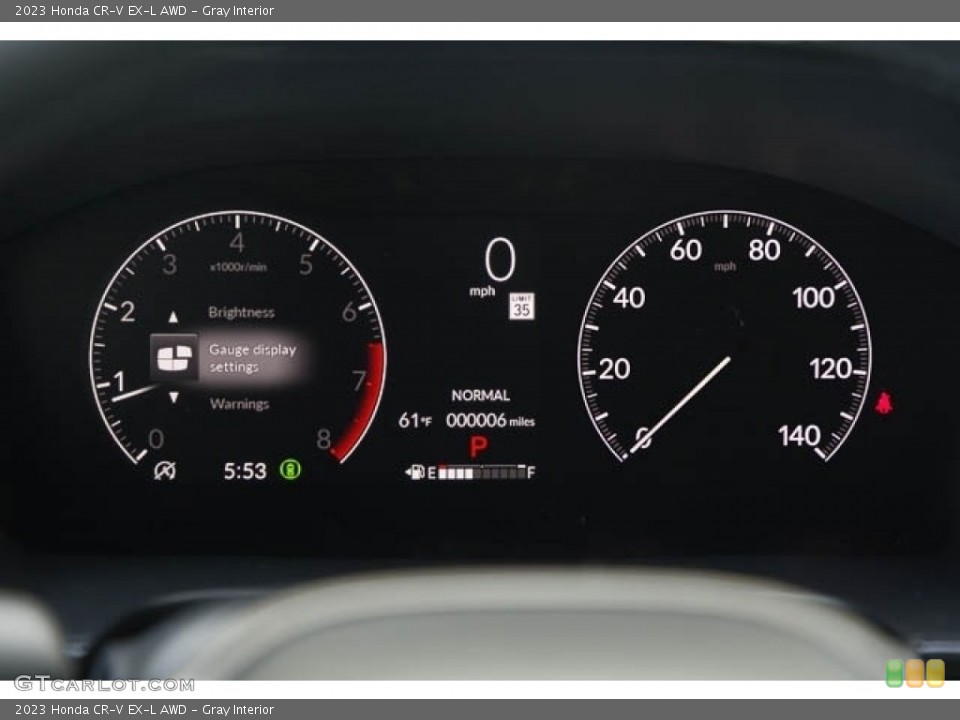 Gray Interior Gauges for the 2023 Honda CR-V EX-L AWD #146222013