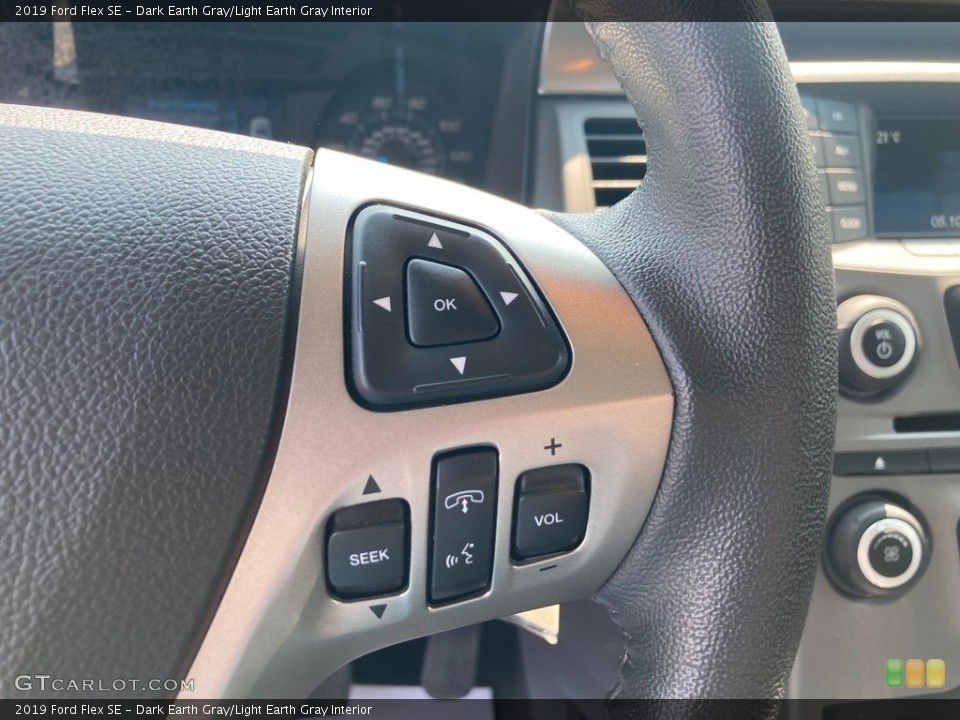 Dark Earth Gray/Light Earth Gray Interior Steering Wheel for the 2019 Ford Flex SE #146223126
