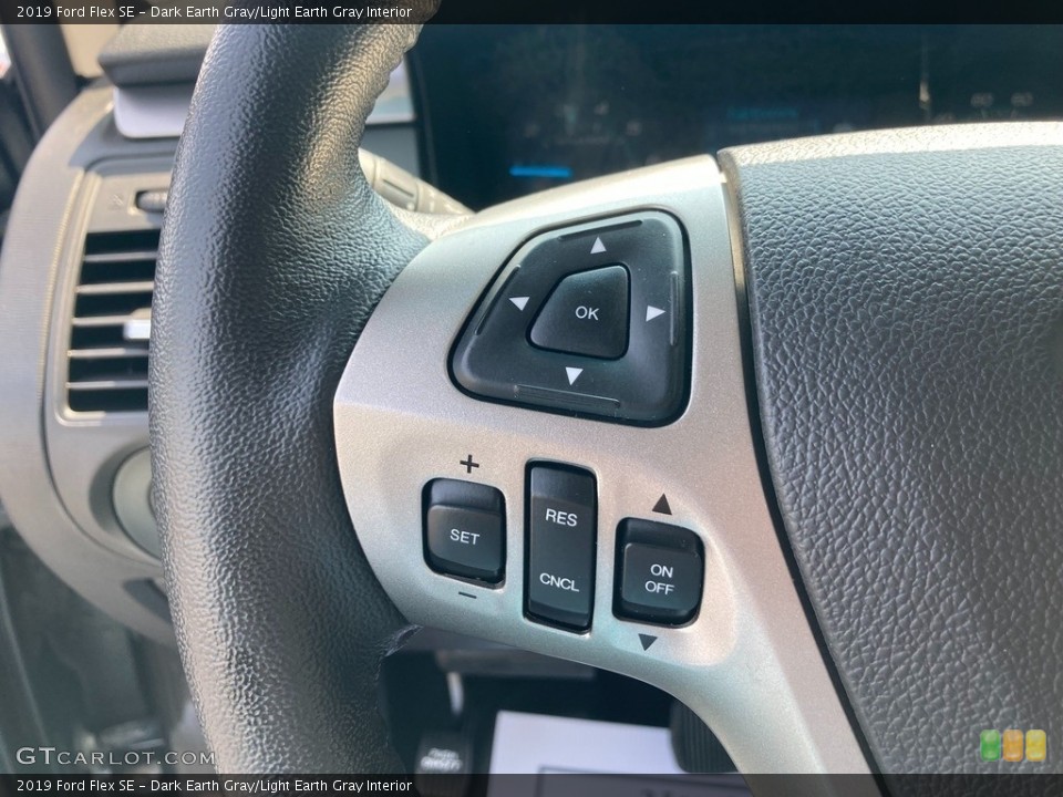 Dark Earth Gray/Light Earth Gray Interior Steering Wheel for the 2019 Ford Flex SE #146223147