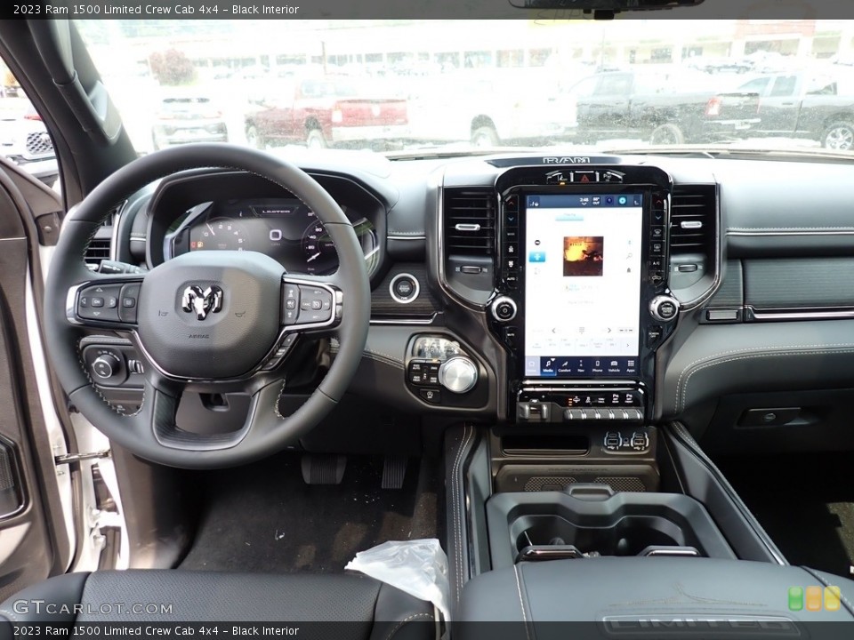 Black Interior Dashboard for the 2023 Ram 1500 Limited Crew Cab 4x4 #146223336