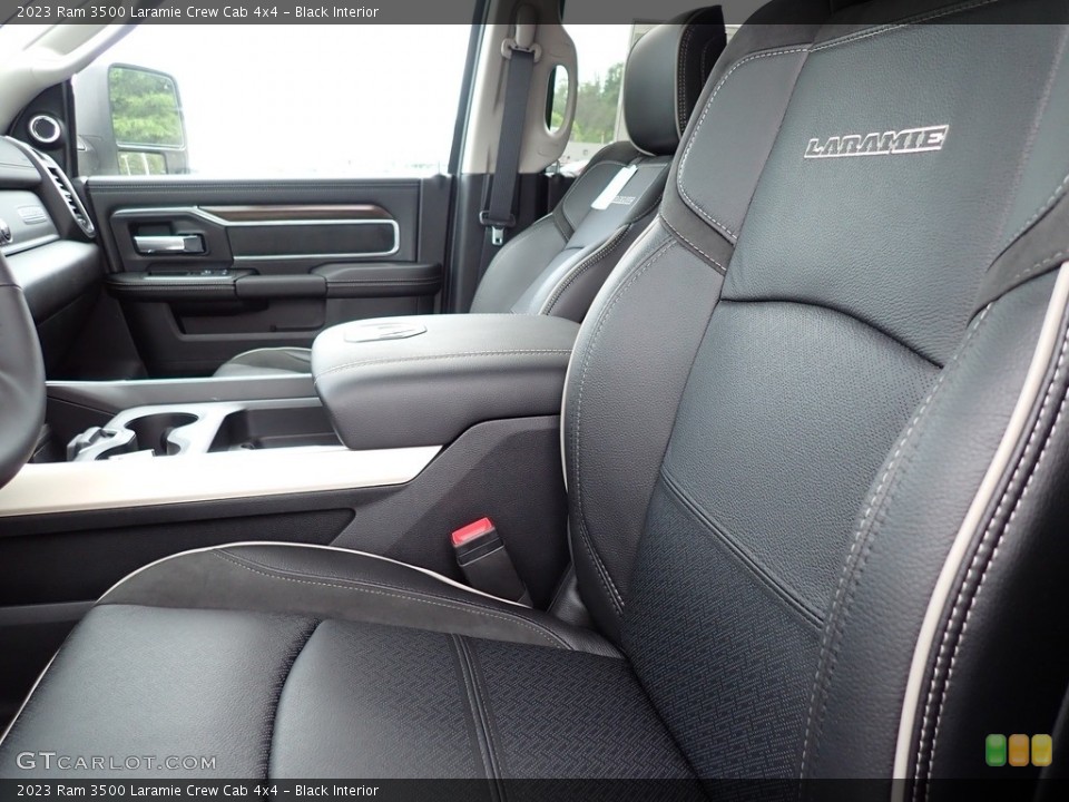 Black Interior Front Seat for the 2023 Ram 3500 Laramie Crew Cab 4x4 #146224111