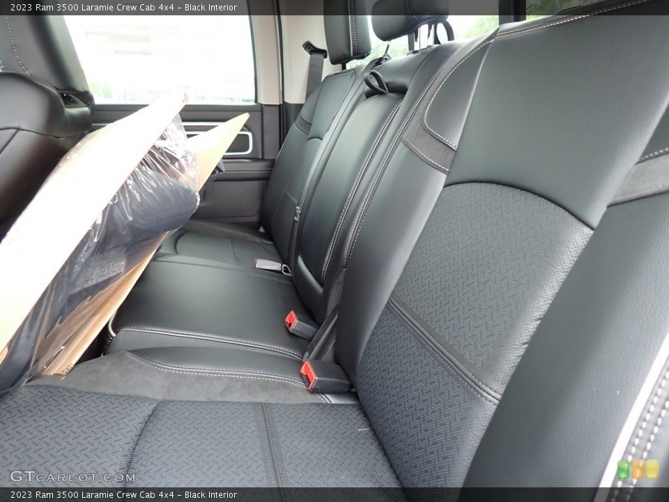 Black Interior Rear Seat for the 2023 Ram 3500 Laramie Crew Cab 4x4 #146224143