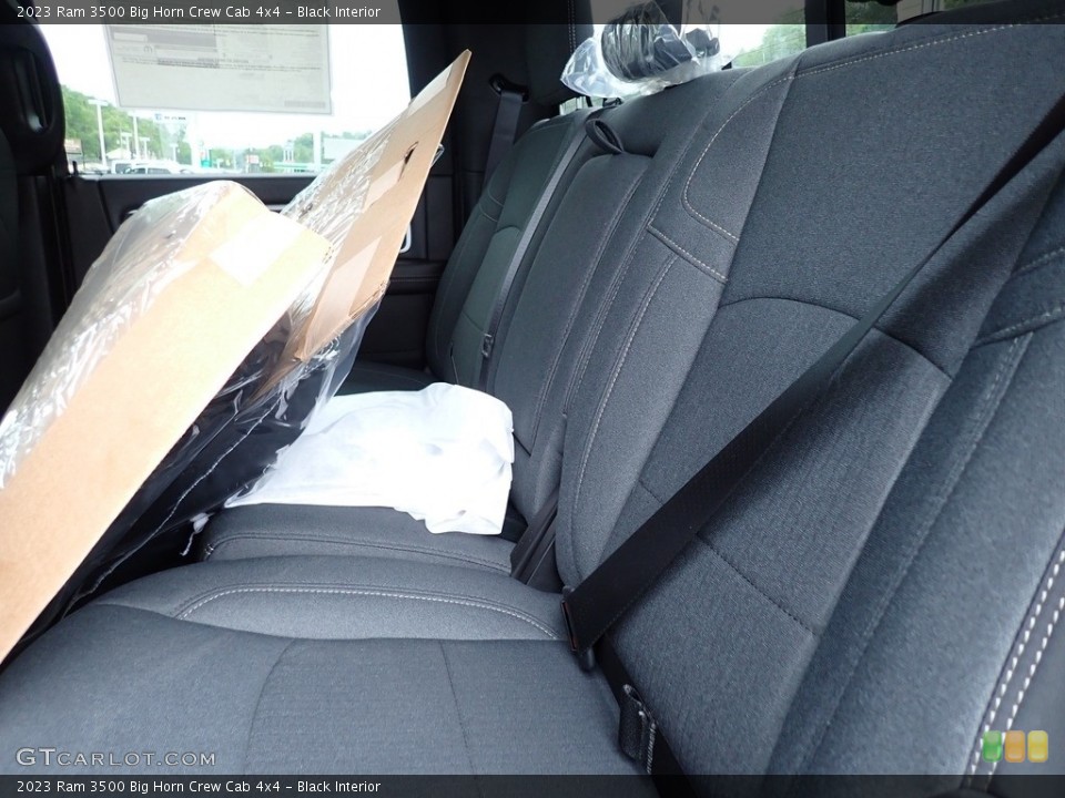 Black Interior Rear Seat for the 2023 Ram 3500 Big Horn Crew Cab 4x4 #146224557