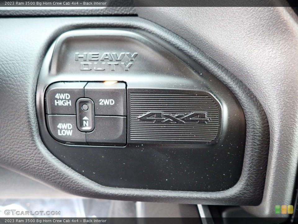 Black Interior Controls for the 2023 Ram 3500 Big Horn Crew Cab 4x4 #146224674