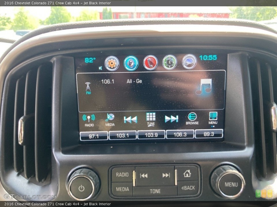 Jet Black Interior Controls for the 2016 Chevrolet Colorado Z71 Crew Cab 4x4 #146224839