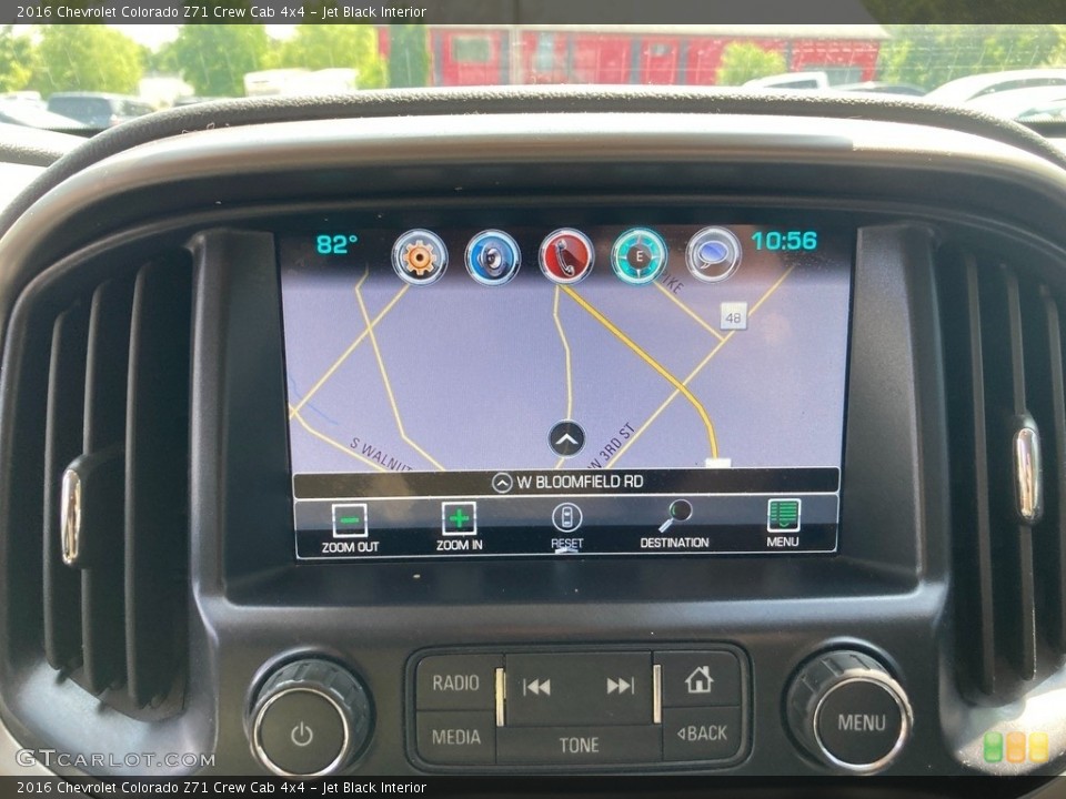 Jet Black Interior Navigation for the 2016 Chevrolet Colorado Z71 Crew Cab 4x4 #146224860