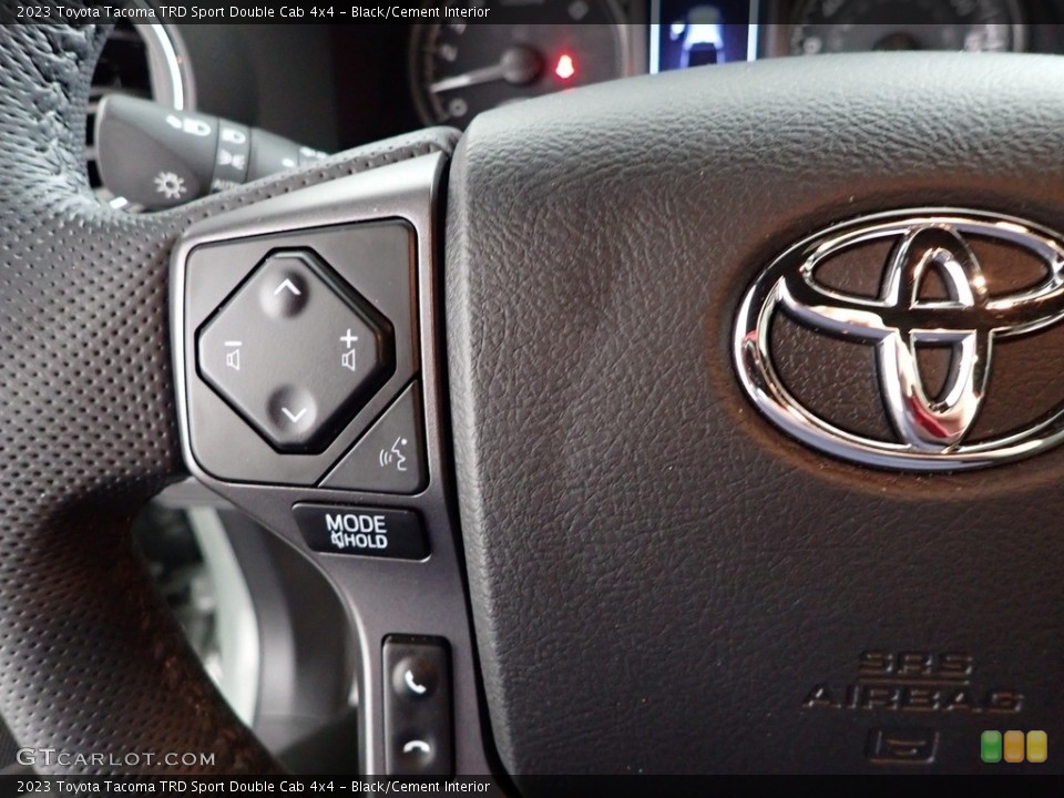 Black/Cement Interior Steering Wheel for the 2023 Toyota Tacoma TRD Sport Double Cab 4x4 #146224905