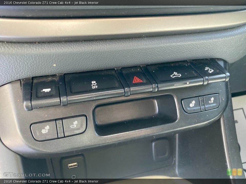 Jet Black Interior Controls for the 2016 Chevrolet Colorado Z71 Crew Cab 4x4 #146224944