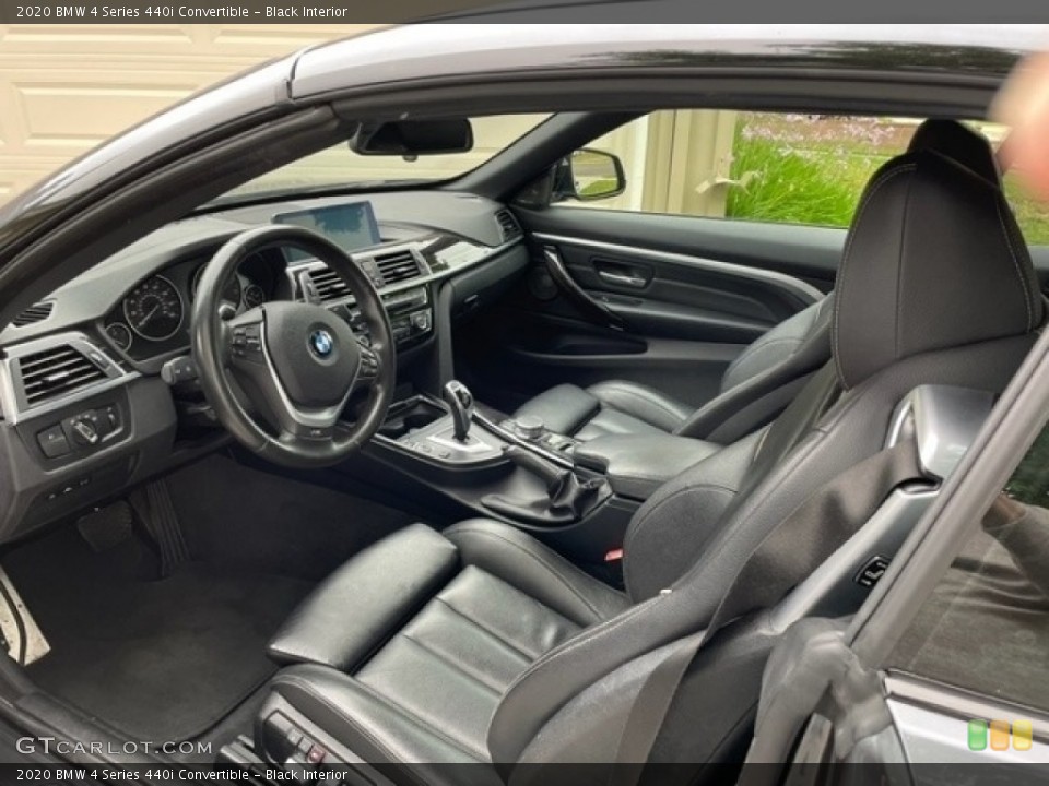 Black Interior Front Seat for the 2020 BMW 4 Series 440i Convertible #146225010