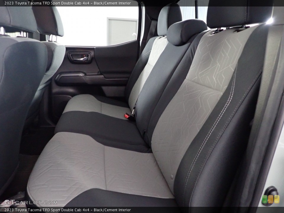 Black/Cement Interior Rear Seat for the 2023 Toyota Tacoma TRD Sport Double Cab 4x4 #146225028