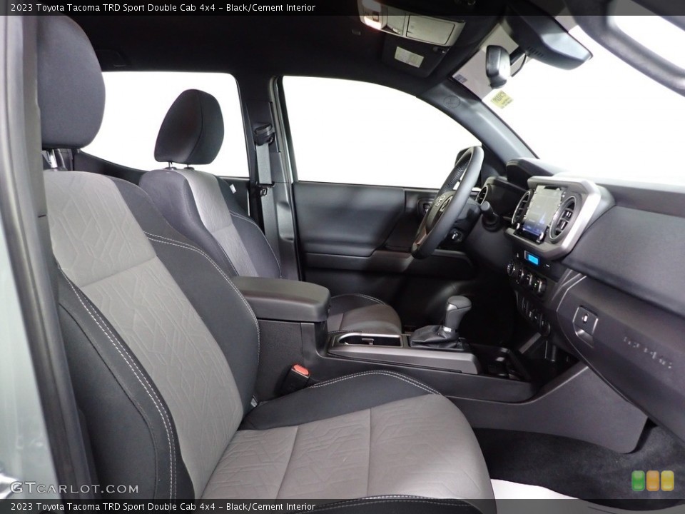 Black/Cement Interior Front Seat for the 2023 Toyota Tacoma TRD Sport Double Cab 4x4 #146225085