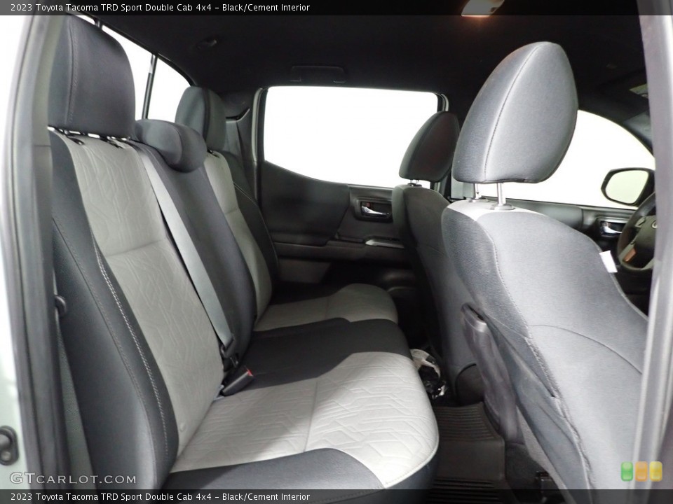 Black/Cement Interior Rear Seat for the 2023 Toyota Tacoma TRD Sport Double Cab 4x4 #146225124