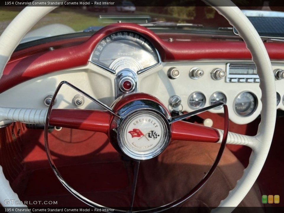 Red Interior Steering Wheel for the 1954 Chevrolet Corvette  #146225610