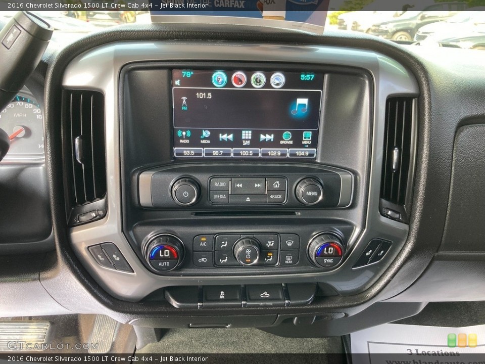 Jet Black Interior Controls for the 2016 Chevrolet Silverado 1500 LT Crew Cab 4x4 #146225681