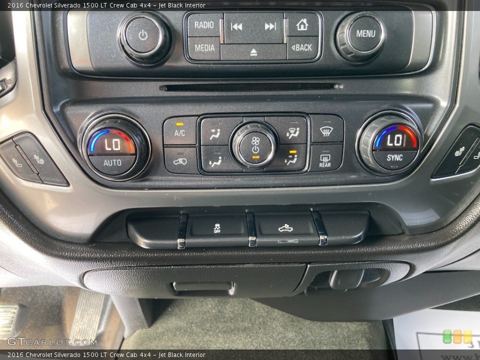 Jet Black Interior Controls for the 2016 Chevrolet Silverado 1500 LT Crew Cab 4x4 #146225815