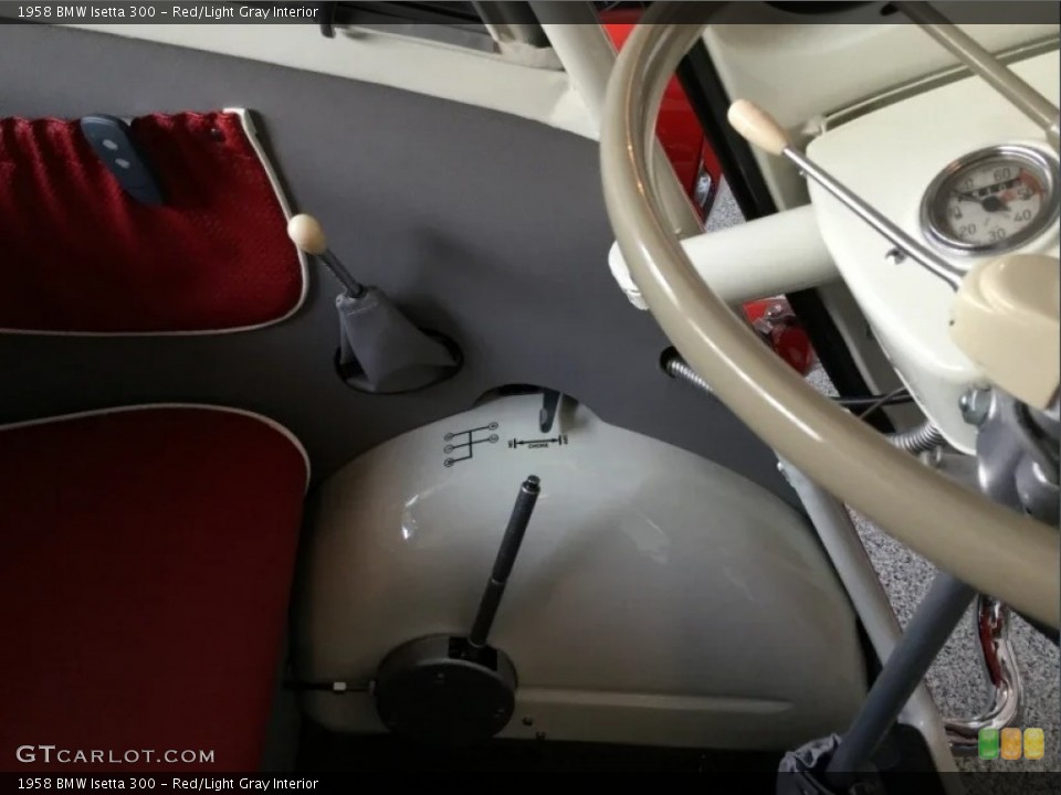 Red/Light Gray Interior Transmission for the 1958 BMW Isetta 300 #146226363