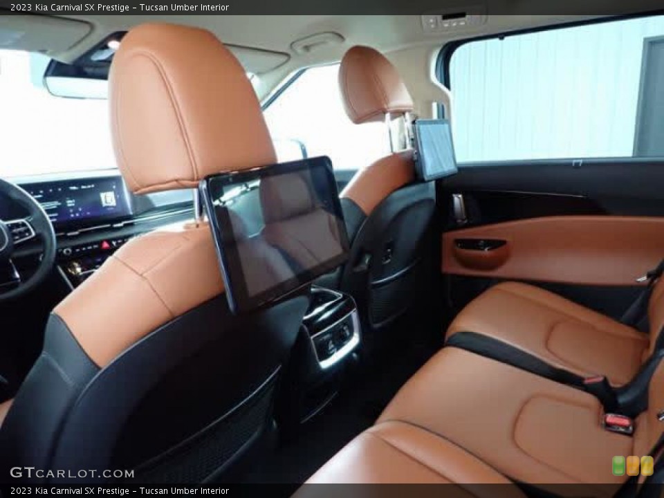 Tucsan Umber Interior Rear Seat for the 2023 Kia Carnival SX Prestige #146226675