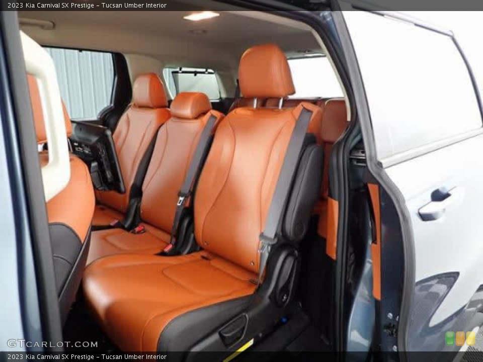 Tucsan Umber Interior Rear Seat for the 2023 Kia Carnival SX Prestige #146227050