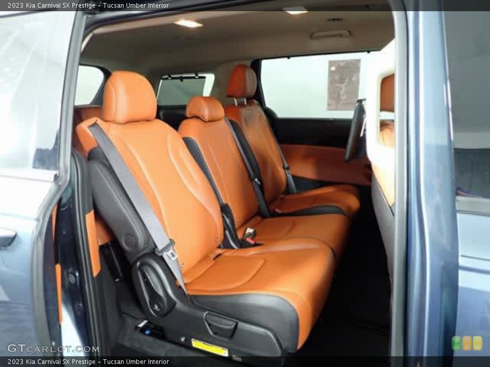 Tucsan Umber Interior Rear Seat for the 2023 Kia Carnival SX Prestige #146227158